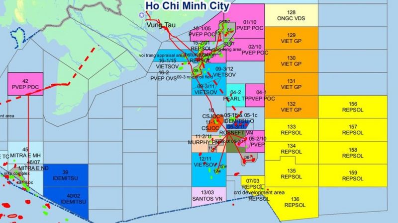 Ban do dau khi VN 12/2016