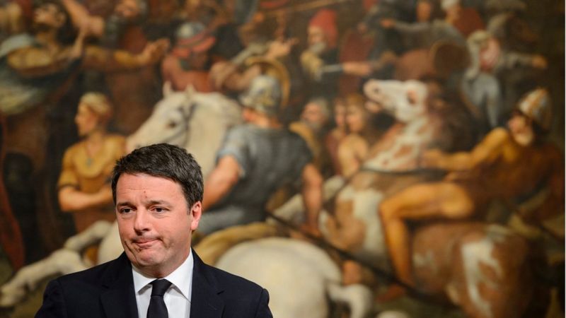 イタリア首相、辞意表明　改憲問う国民投票で大敗