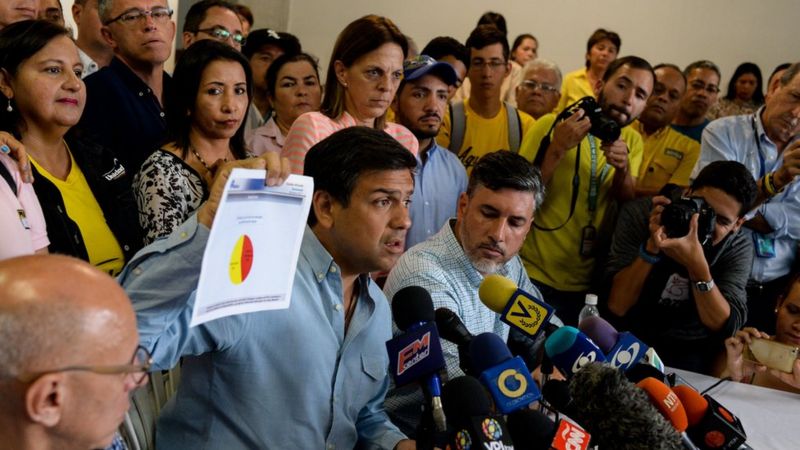 La Oposición De Venezuela Presenta Las Pruebas Que Asegura Demuestran El Fraude Electoral En Las 4656