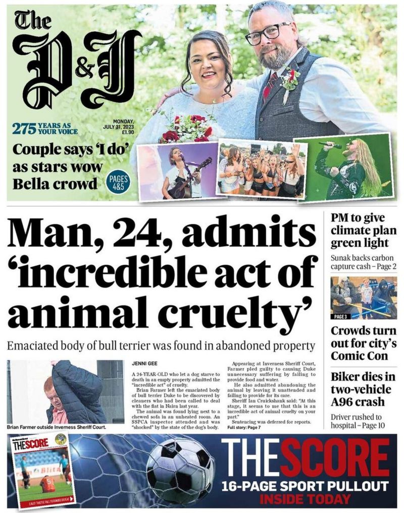 scotland-s-papers-pm-to-unveil-energy-plan-and-car-crash-murder-bbc-news