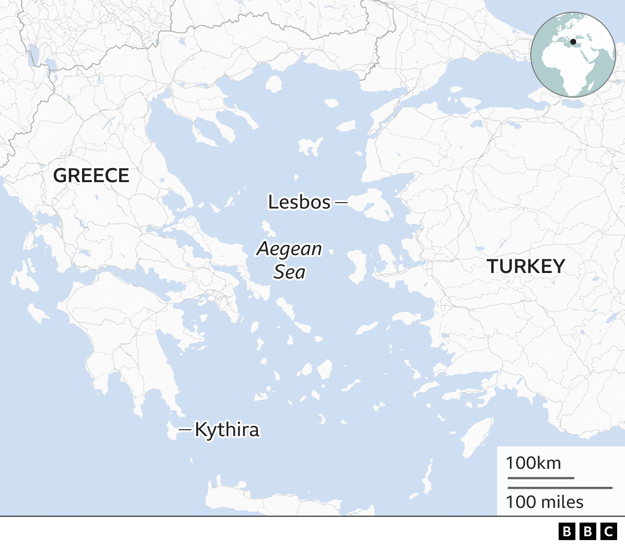 Greek cliff rescue in double migrant tragedy off Lesbos and Kythira ...