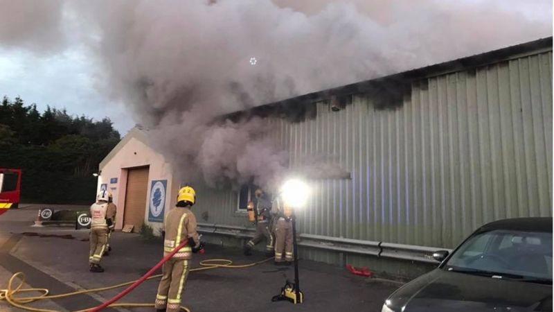 Bridport business premises wrecked in trading estate fire - BBC News