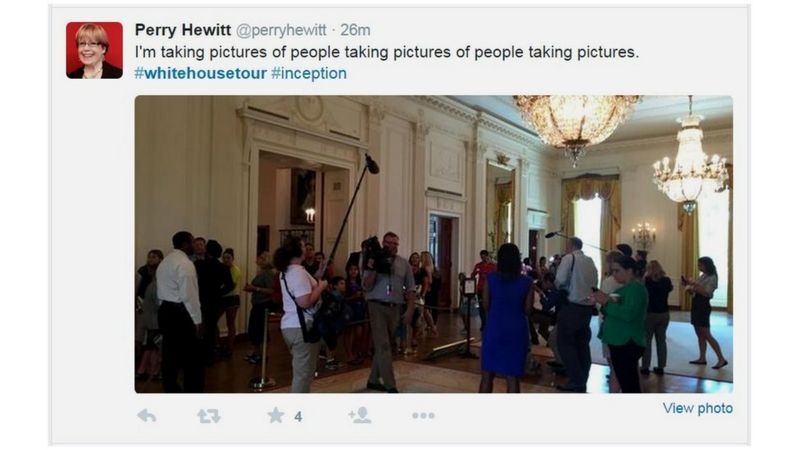 Michelle Obama Tears Up White House Photography Ban Bbc News