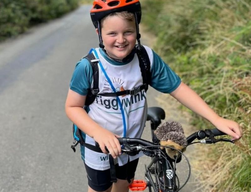 Boy, 8, cycling 1,000 miles for hedgehog charity BBC News