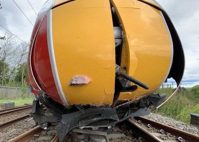 Train hits cow on East Coast mainline near Durham BBC News