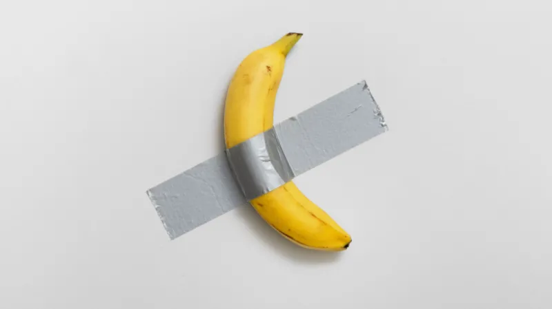 Duct-taped banana artwork sells for $6.2m in NYC