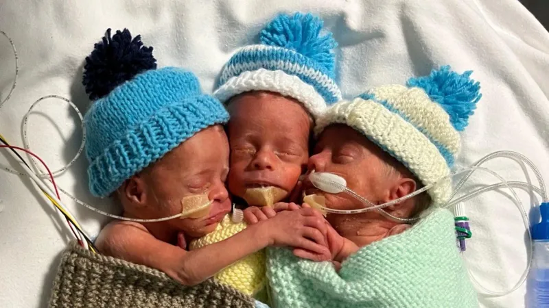 Identical IVF triplets like a 'gift from God'