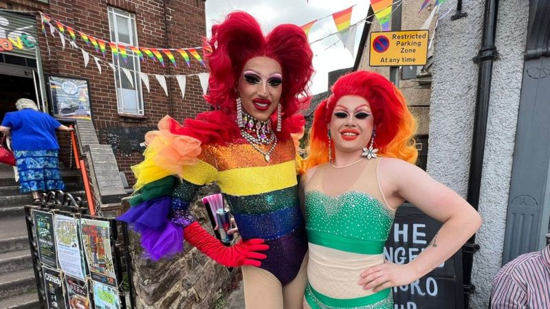 Belper celebrates return of Pride event - BBC News