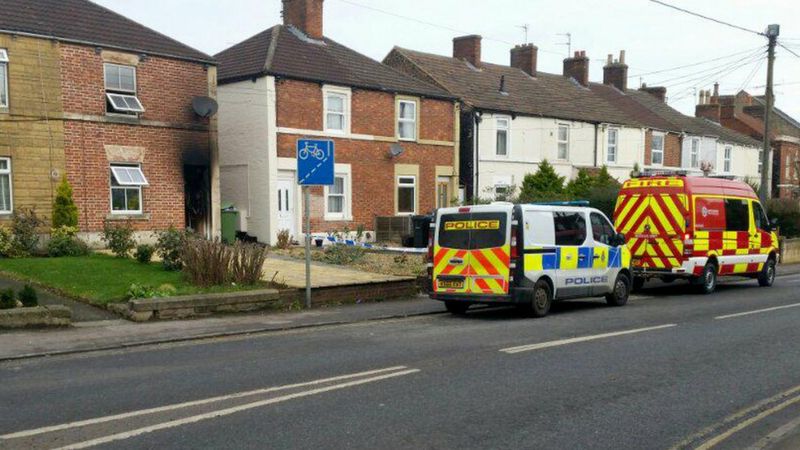 Two Arrested After Serious Trowbridge House Fire Bbc News