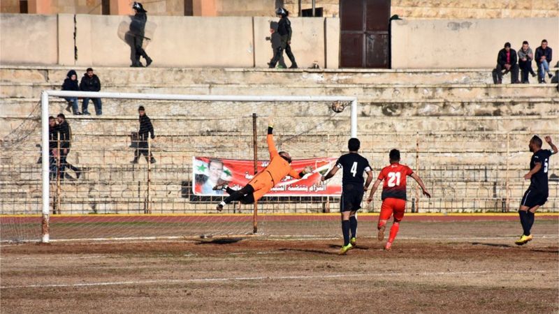 Football Returns To Aleppo After Five Years Of War - BBC News