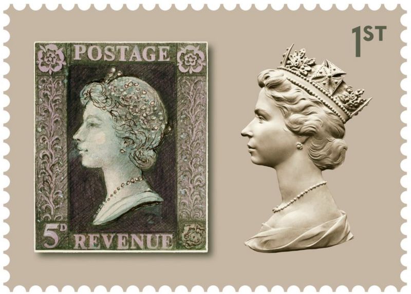 Anniversary of 'Queen's head' design marked with new stamps BBC News