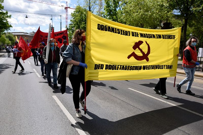 In pictures May Day protests around the world BBC News