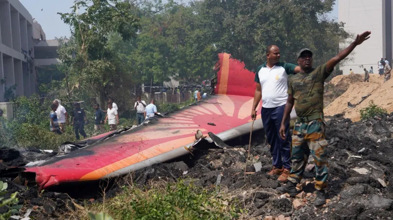 Air India crash site near Ahmedabad