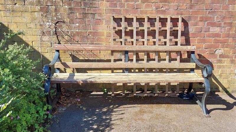 The bench donated by St Barnabas church