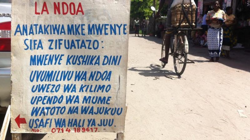 Trouver Sa Place Aupres D'un Veuf Tanzanie : veuf cherche femme - BBC News Afrique