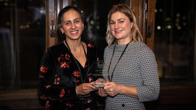 Dr Harjinder Kainth, Consultant in Acute Internal Medicine and General Internal Medicine, and Laura Willis, Acting Group Head of Corporate Learning Services