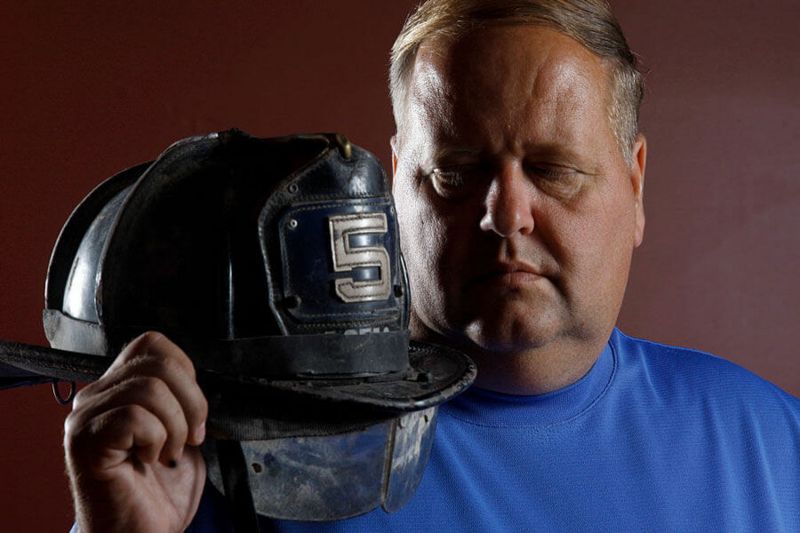 Retrato do bombeiro Bill Spade