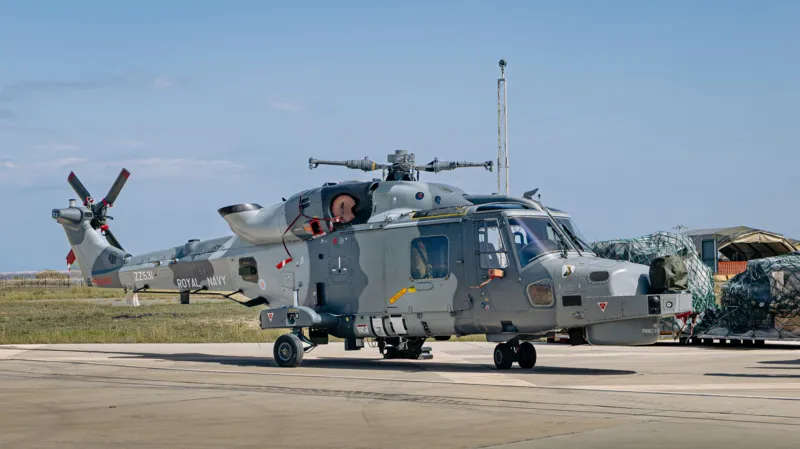 El helicóptero de Culdrose llega a Chipre