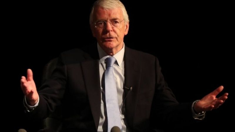 John Major Leadership Threats Against PM Are Unacceptable BBC News