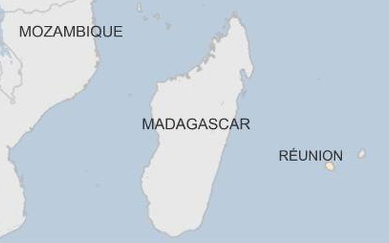 A map shows the location of Reunion in the Indian Ocean