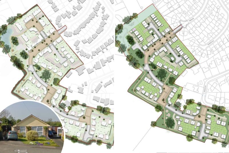 Leominster housing estate plans resubmitted BBC News