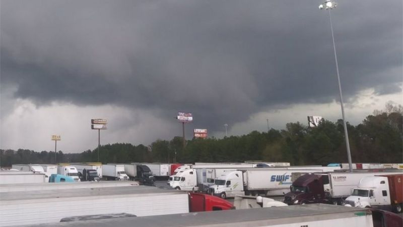 Tornado in Georgia, US, on 3 March 2019