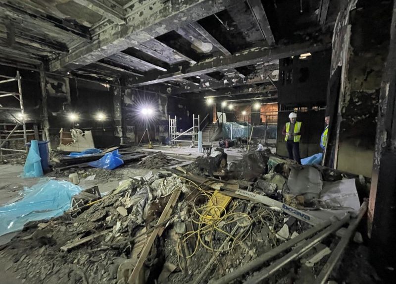 First pictures inside Edinburgh store Jenners after fire BBC News