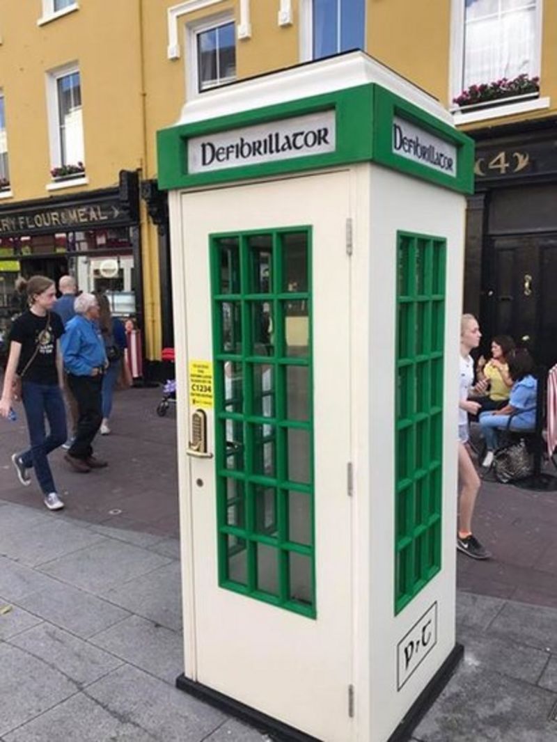 New defibrillator lifeline for 'old' Irish phone boxes BBC News