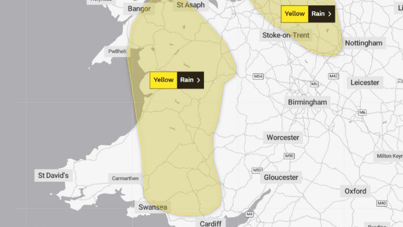 Wales Weather Warning For Heavy Rain On Tuesday - BBC News