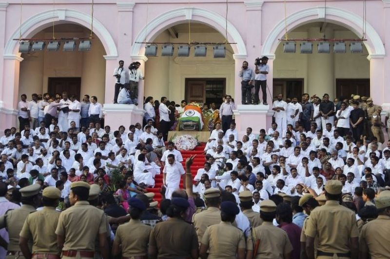 India Jayalalitha Death Masses Mourn Iron Lady Bbc News 