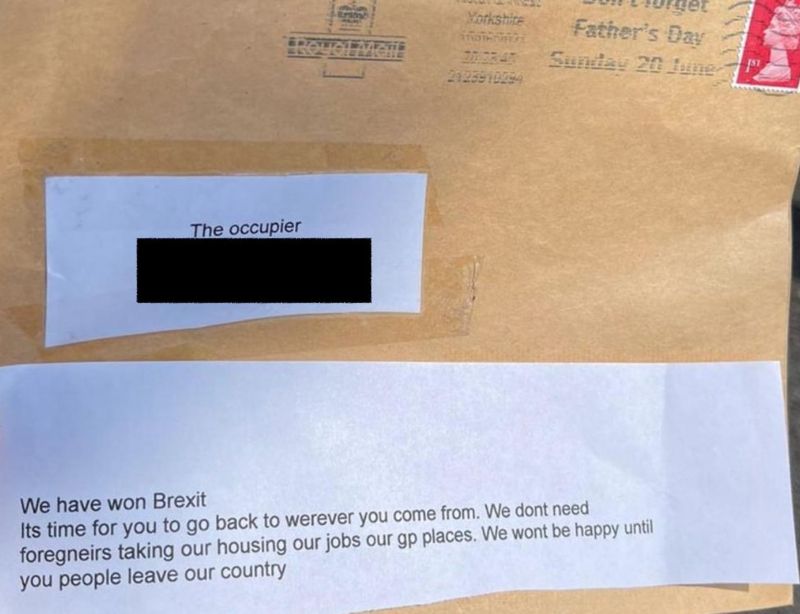 York racist hate crime letters investigated by police BBC News