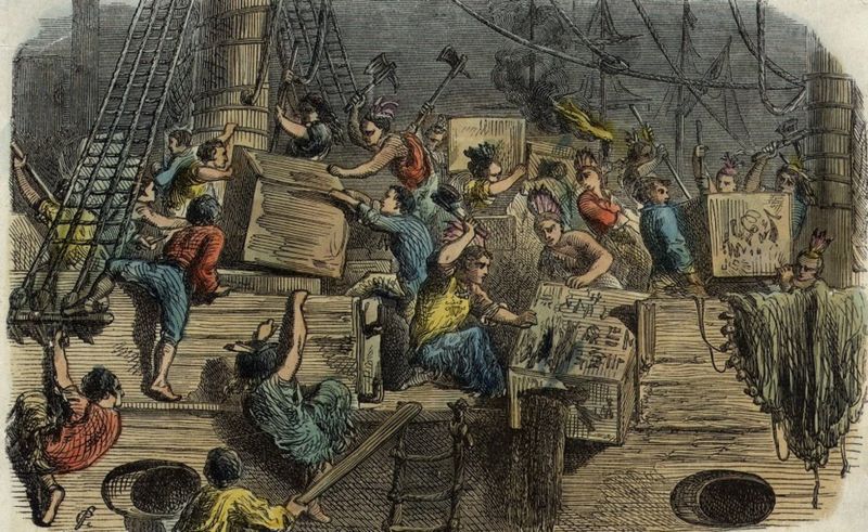 A cargo carrying British tea was raided by protesting Boston Patriots~ 10 Interesting Tea facts that you may not know
