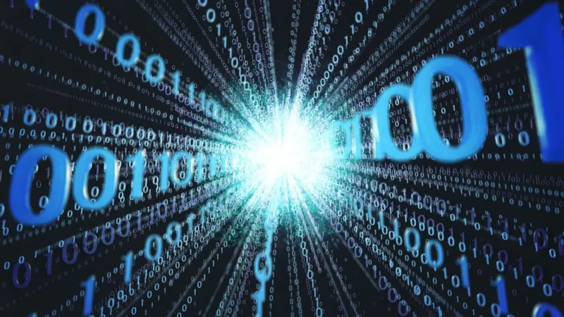 Imagen con unos y ceros