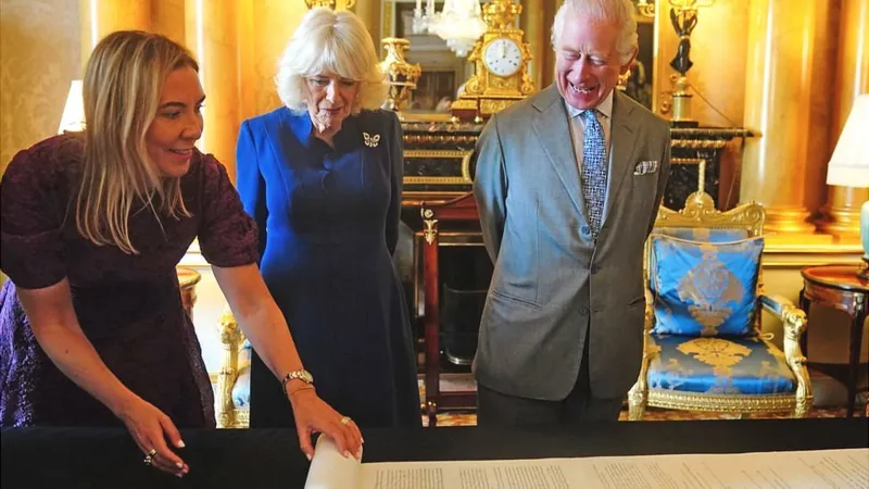 King's official Coronation scroll is first without animal skin