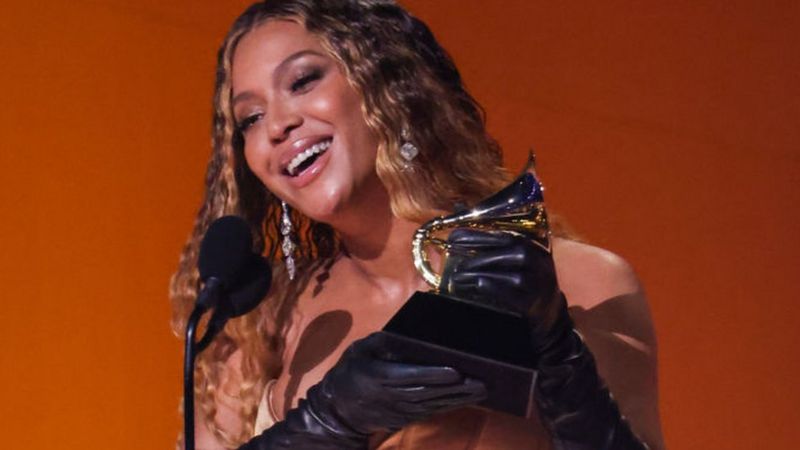 Beyoncé makes history at the Grammy Awards - BBC Newsround