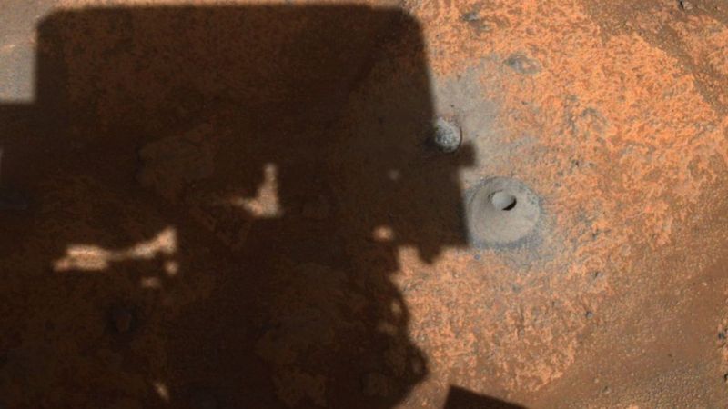 Perseverance Mars rover's first rock sample goes missing - BBC News