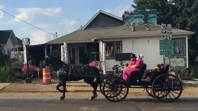 Can This Political Group Get The Amish To Vote For Trump? - BBC News