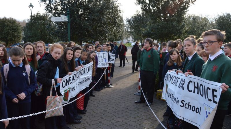 Haverfordwest Students Protest To Save School Sixth Form BBC News