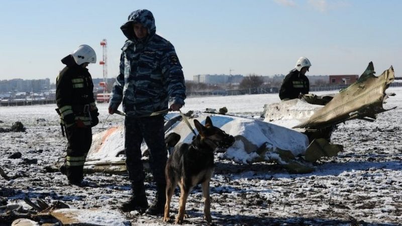 Russia plane crash: Rostov-on-Don black boxes 'damaged' - BBC News