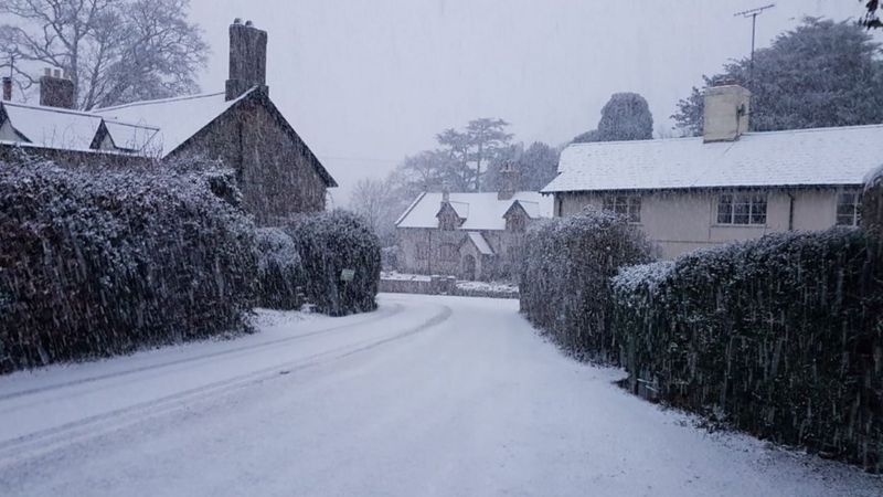 In pictures: Snowy scenes from around England - BBC News