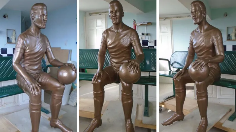 Unveiling of Chingford Statue Marks Harry Kane's Upcoming Display.