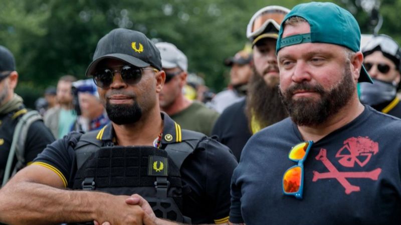 Proud Boys Ethan Nordean and Dominic Pezzola jailed for US Capitol riot ...