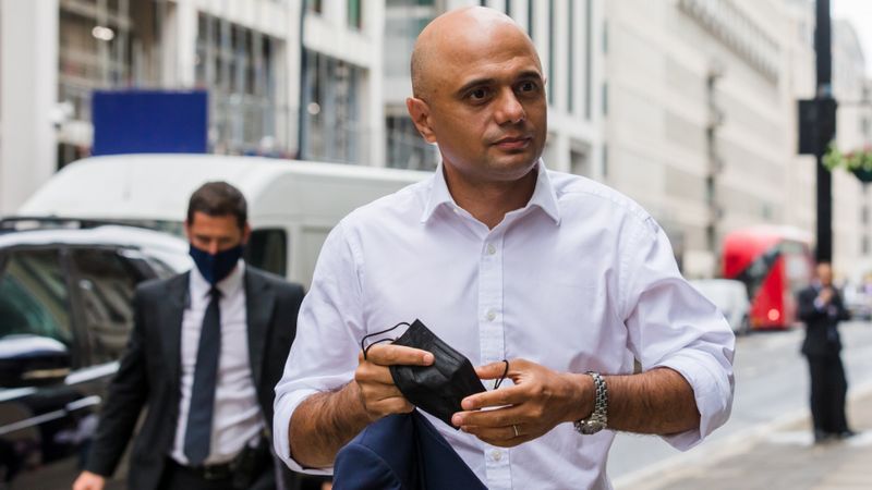 Health Secretary Sajid Javid Tests Positive For Covid Bbc News