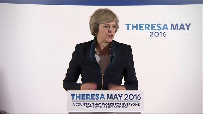 Theresa May vows to put Conservatives 'at service' of working people ...