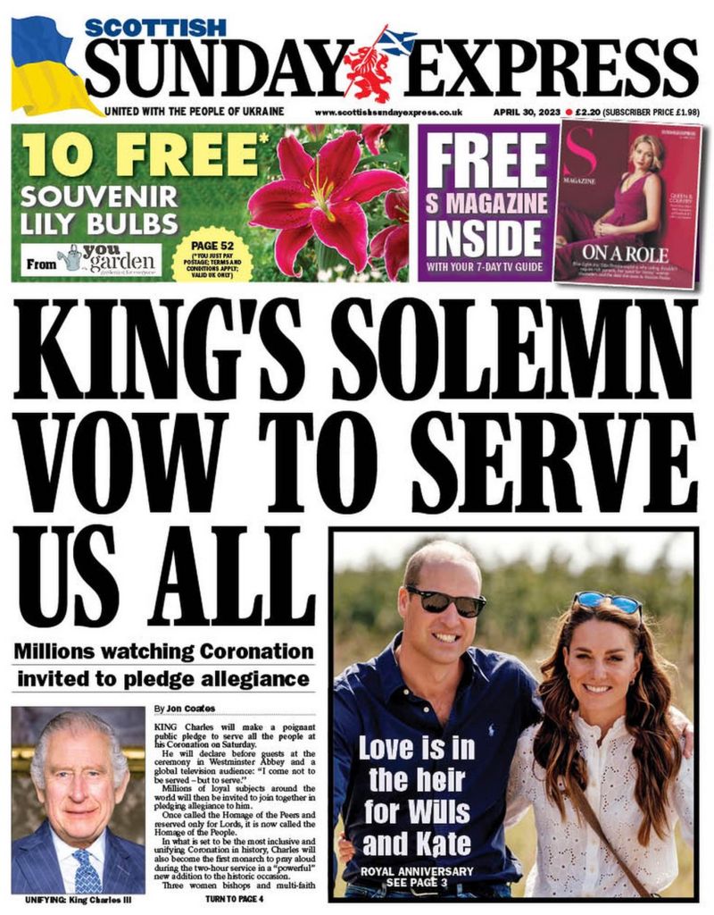 Scotlands Papers Public Asked To Swear Allegiance To King Bbc News 