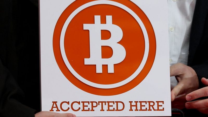 Bitcoin accepted here sign