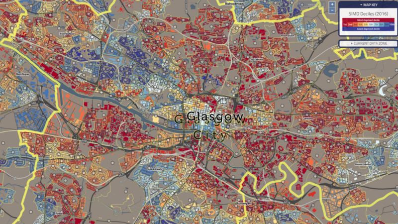 In Maps Scotland S Most Deprived Areas BBC News    90981033 Dep08 