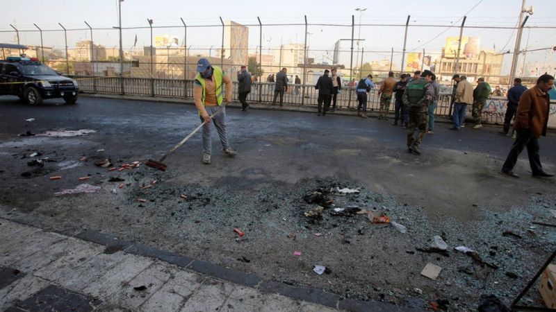 Baghdad Suicide Bombers Kill Dozens In Attack On Labourers - BBC News