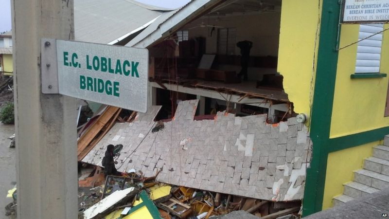 Tropical Storm Erika Kills At Least 20 In Dominica Bbc News