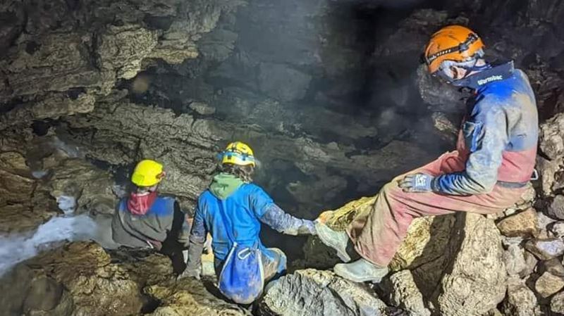 Taking a look inside Assynt's ancient Bone Caves - BBC News